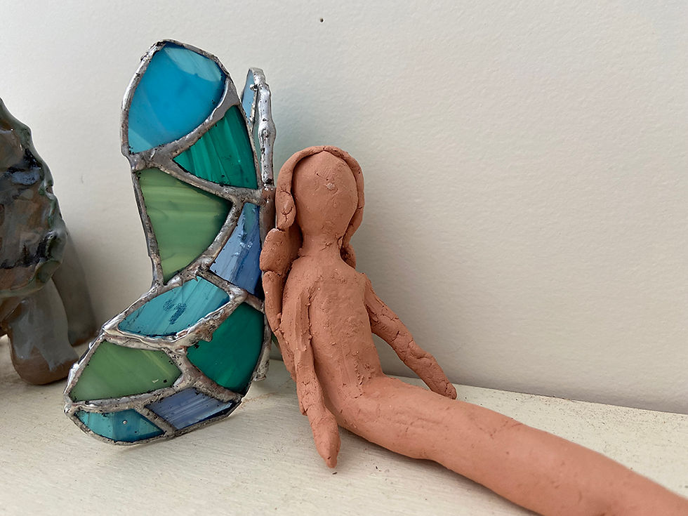 Mythical Creatures: Glass, Clay, & Wood