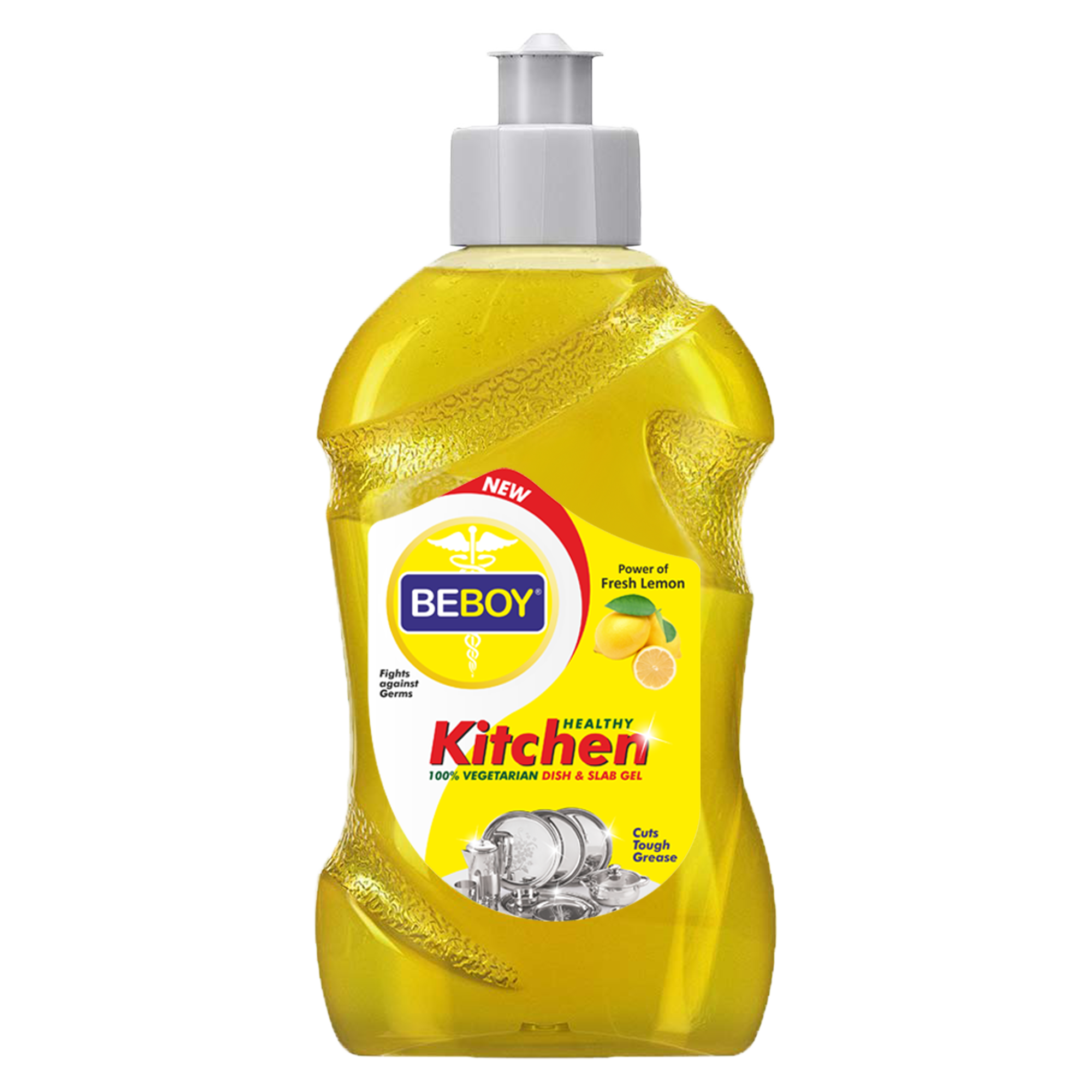 Beboy Dishwash Liquid Gel Lemon, With Lemon Fragrance for all Utensils 500ml