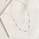 Thumbnail: Tiny gold balls and sterling silver chain necklace