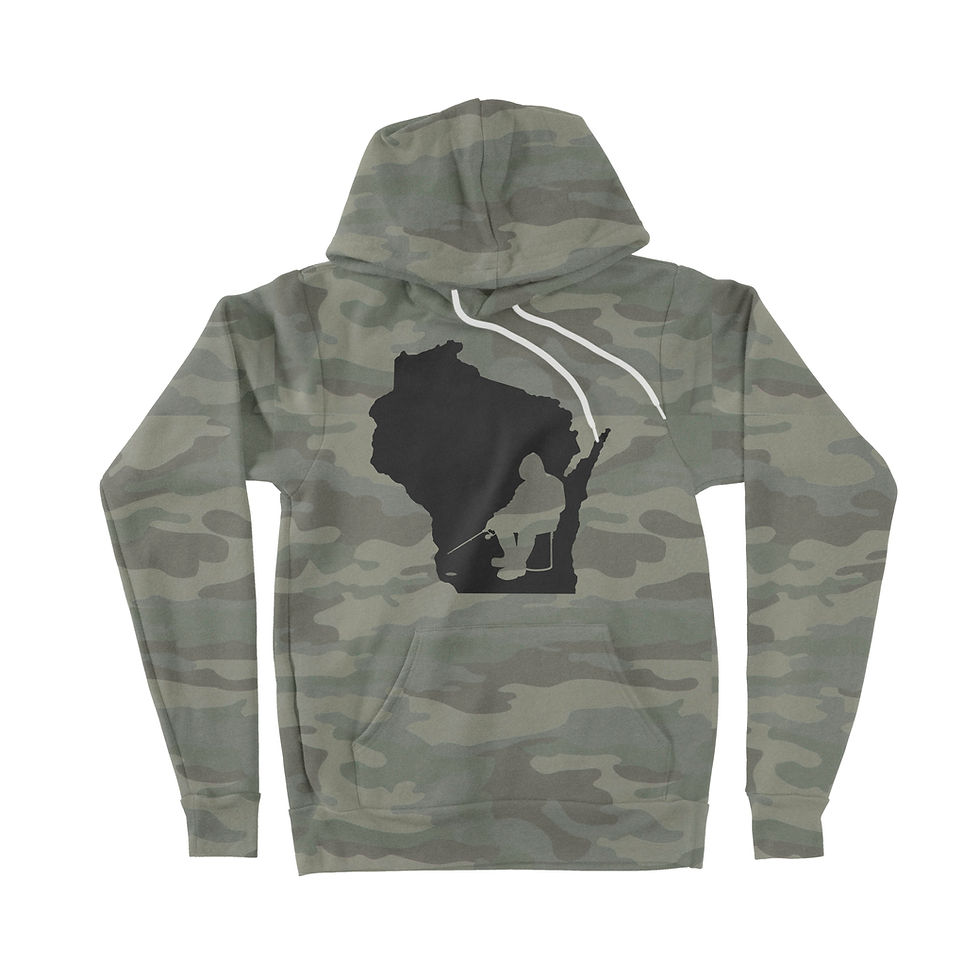 Thumbnail: Ice Fishing Wisconsin Hoodie