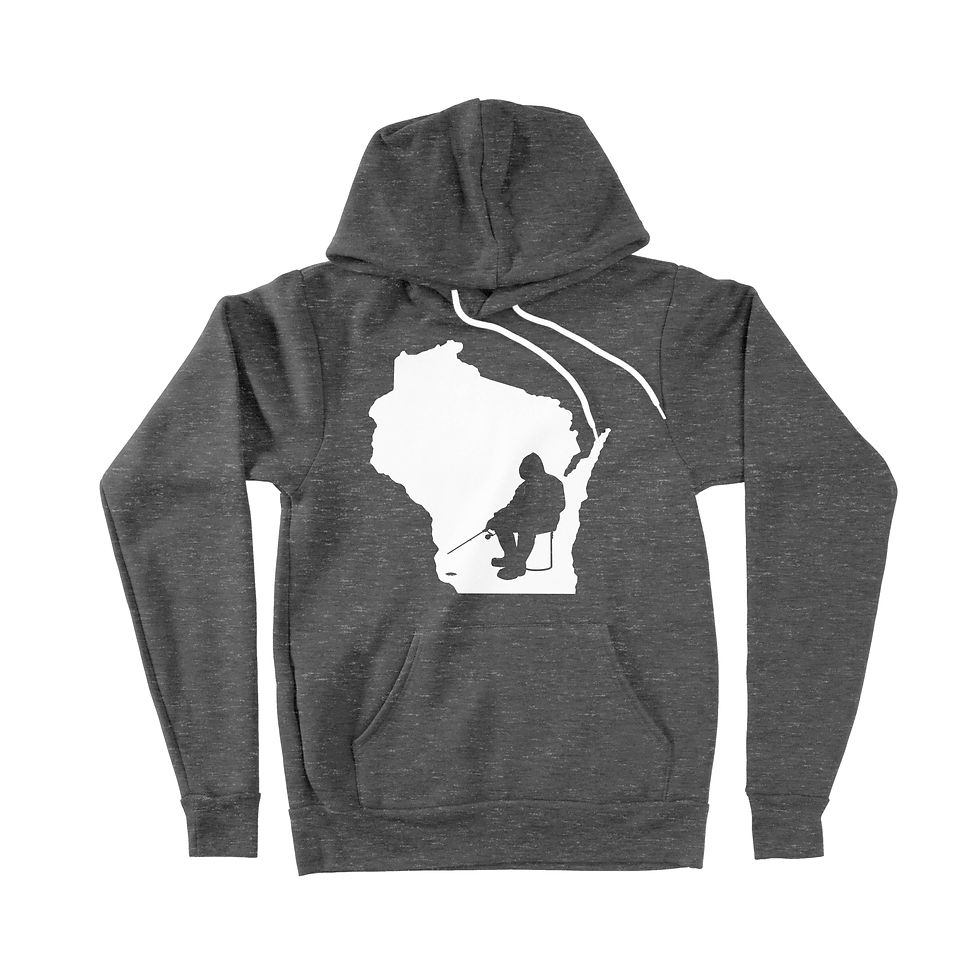 Thumbnail: Ice Fishing Wisconsin Hoodie