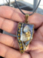 Flower anvil pendant