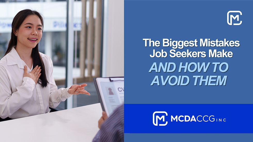 The Biggest Mistakes Job Seekers Make—and How to Avoid Them
