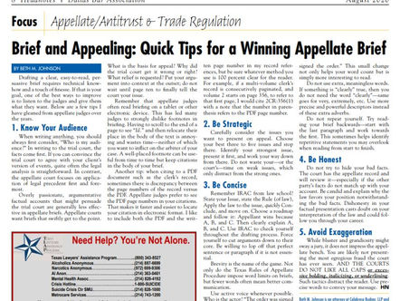 DBA Headnotes: Brief and Appealing