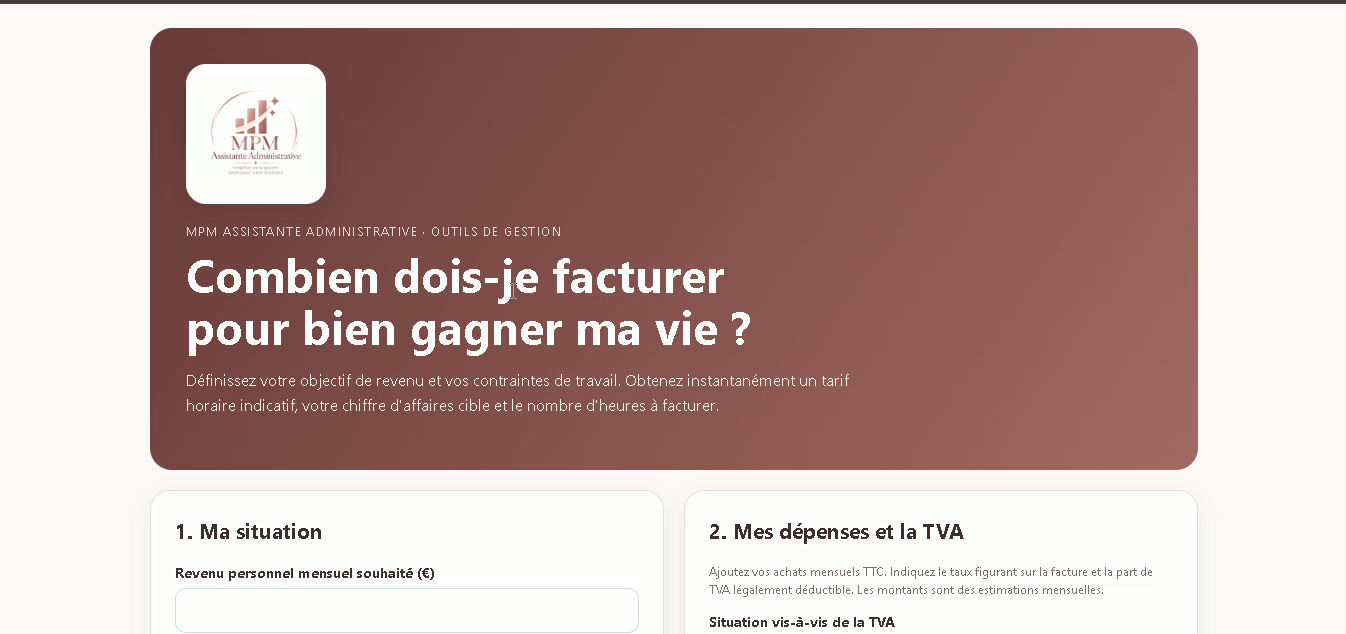 Calculateur de tarif horaire pour indépendants – Combien dois-je facturer ?