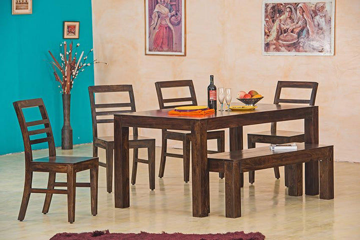 Thumbnail: Solid Wood Contrast  Dining Set