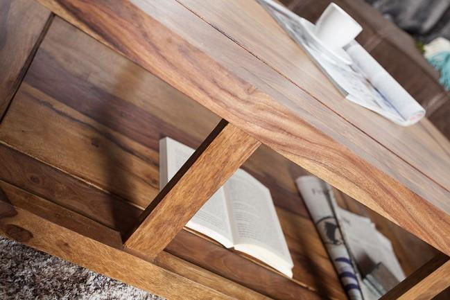 Thumbnail: Solid Wood Curved Coffee Table