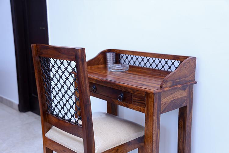 Thumbnail: Solid Wood Jali Kids Study Table