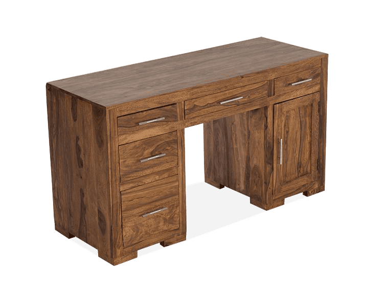 Thumbnail: Solid Wood Cube Office Desk