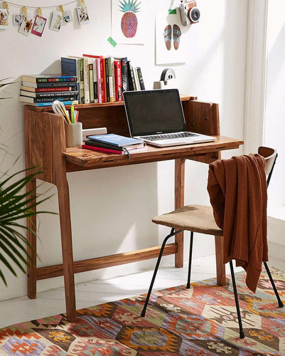 Solid Wood Slant Study Table The Furniture Kart
