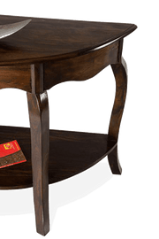 Thumbnail: Solid Wood Tania Half Round Console Table