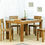 Thumbnail: Solid Wood Charlie  Dining Set ( 4Seater)