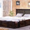 Thumbnail: Solid Wood Stripe Bed With Front Open Dual Storge