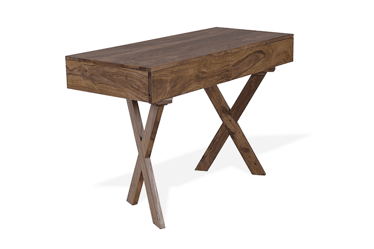 Thumbnail: Solid Wood Charlie Study Table With 2 Drawers