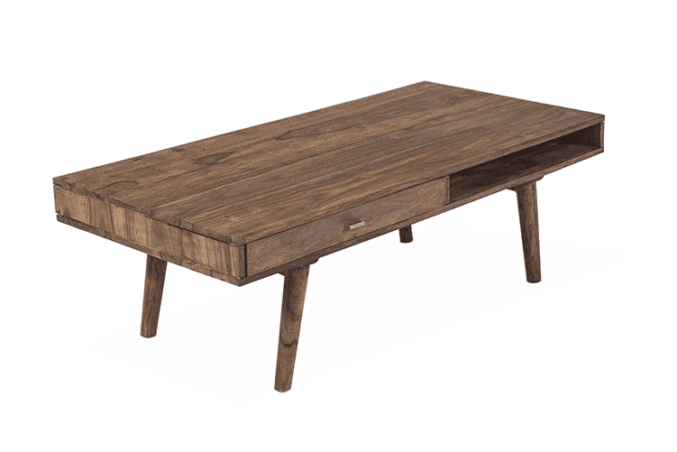 Thumbnail: Solid Wood Buck Coffee Table With 2 Drawers