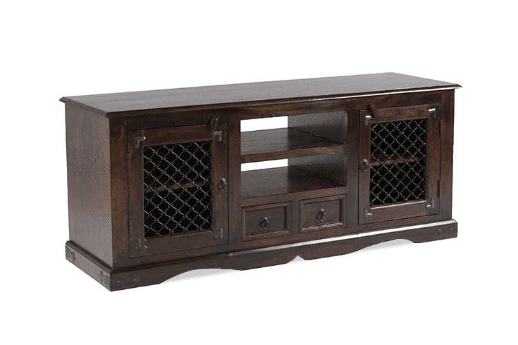 Thumbnail: Solid Wood Jali Plasma TV Unit