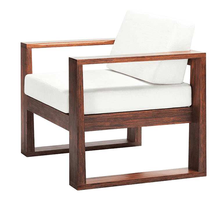 Thumbnail: Solid Wood Cube Sofa Set