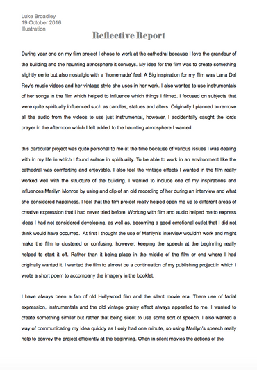 Reflective Report