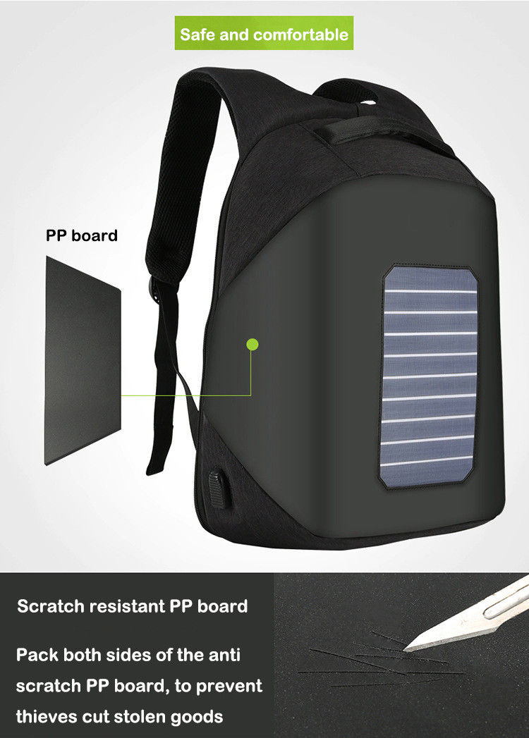 Thumbnail: 15.6 Inch Anti-Theft Solar Backpack