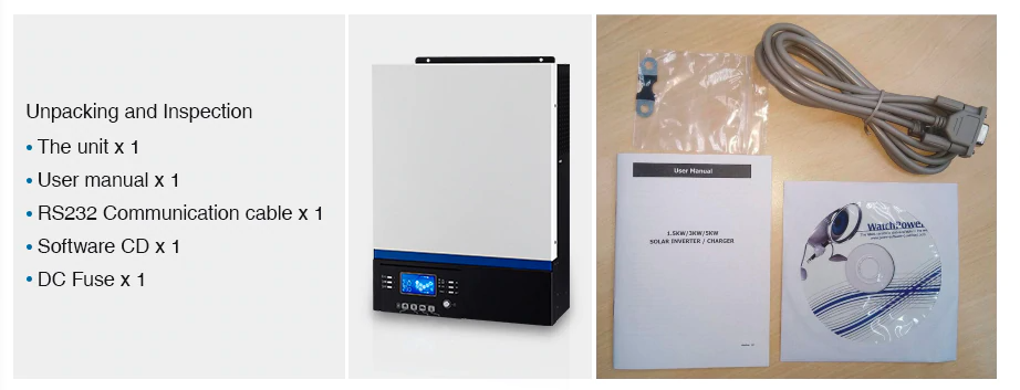 Thumbnail: 3KW 500VDC Pure Sine Wave Hybrid Inverter