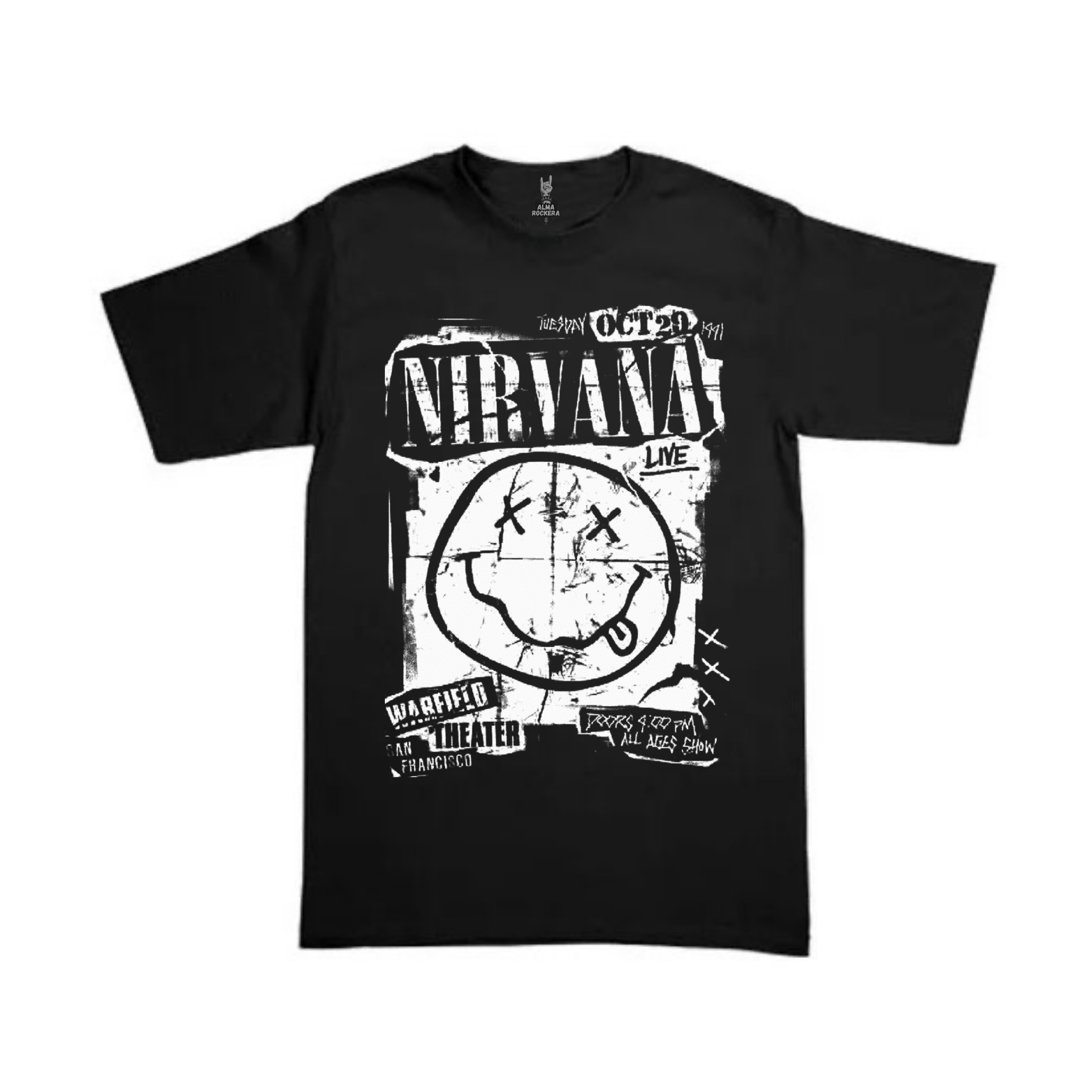 Playera Nirvana: Warfield