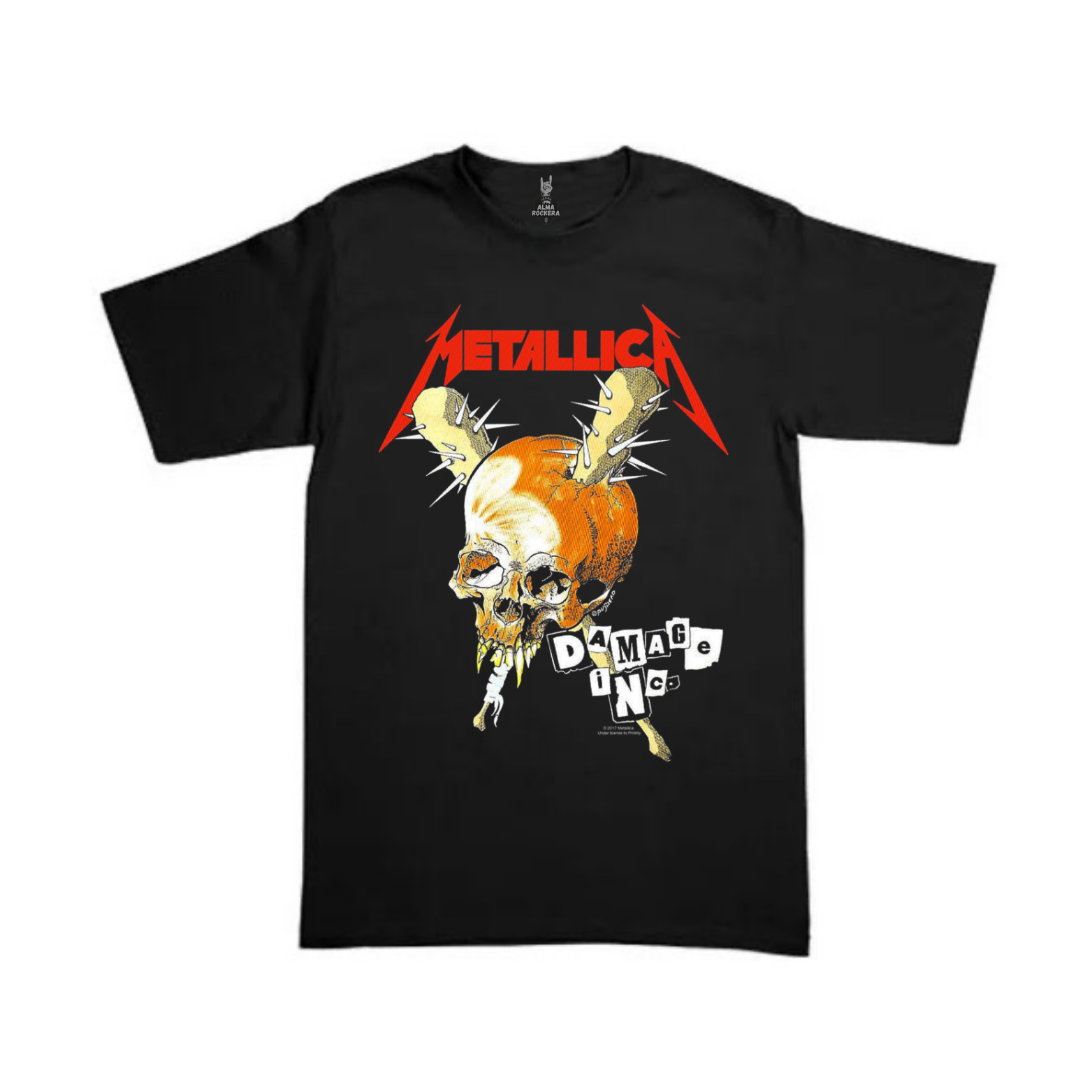 Playera Metallica: Damage Inc.