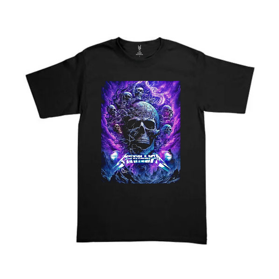 Playera Metallica: Purple