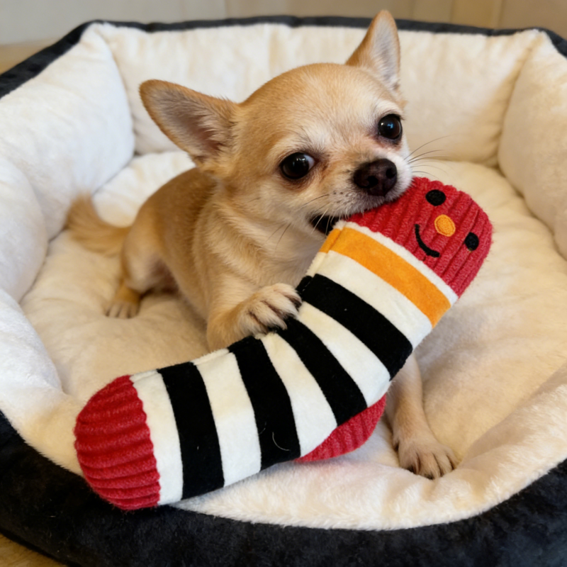 Thumbnail: Plush Sock Dog Toy