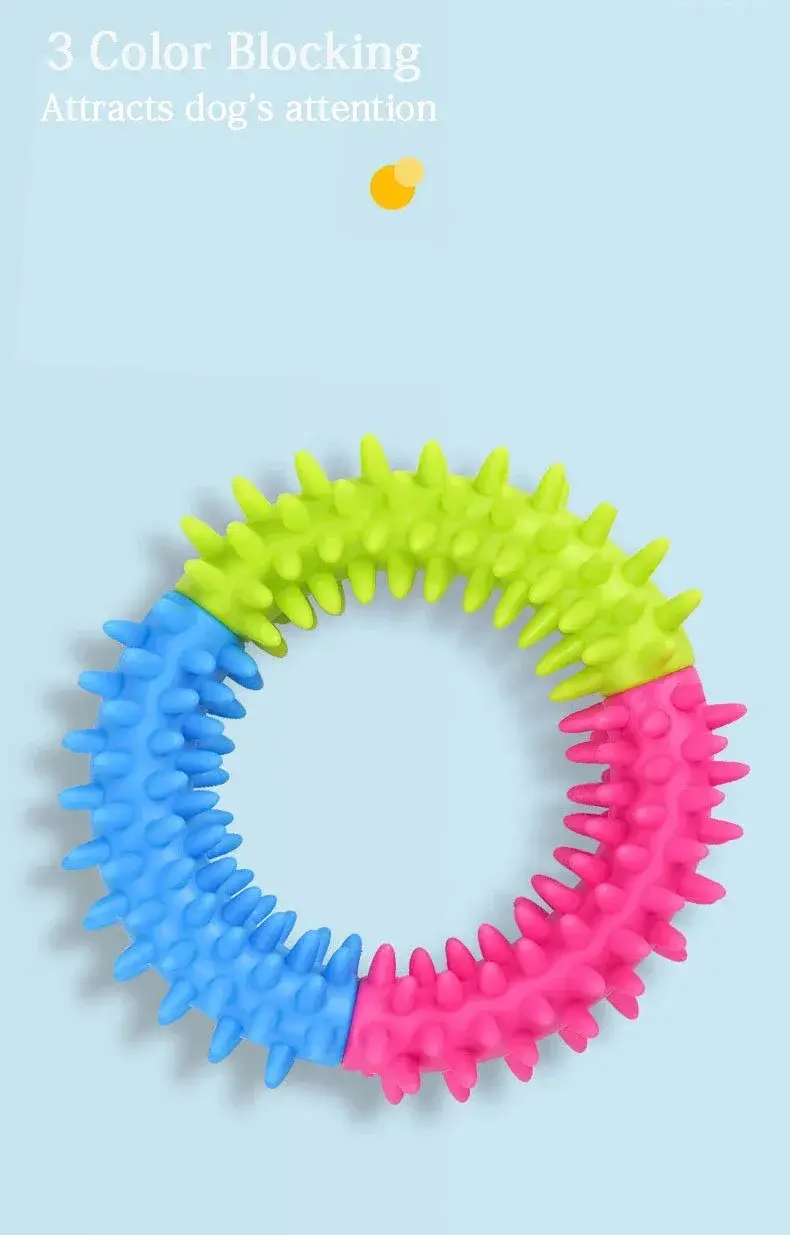 Thumbnail: INTERACTIVE DOG TOY – RUBBER RING FOR CHEWING AND PLAY