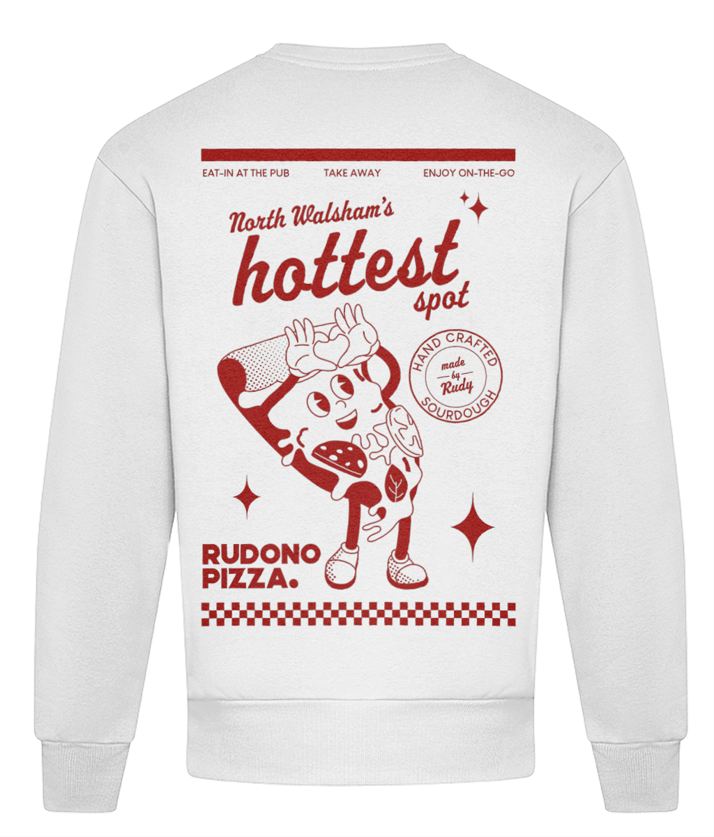 Rudono Pizza branded sweatshirt