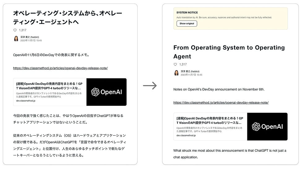 翻訳のイメージ