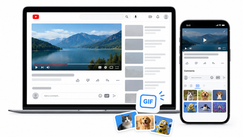 YouTubeのコメント欄でGIF投稿が段階的に利用可能に