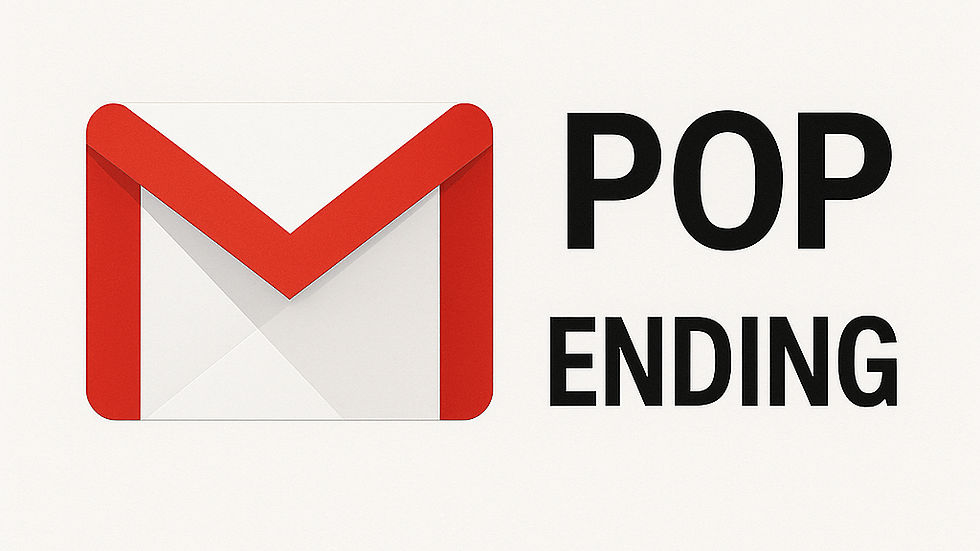 Gmail、POP機能のサポートを2026年 1月に終了