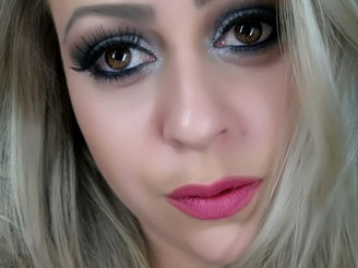 MAKE PRATA E PRETO SEM GLITTER