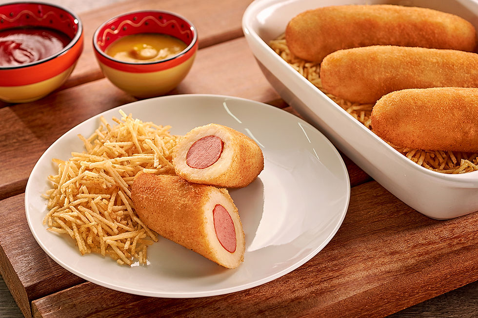 Croquete de Presunto e queijo pacote com 10 unidades