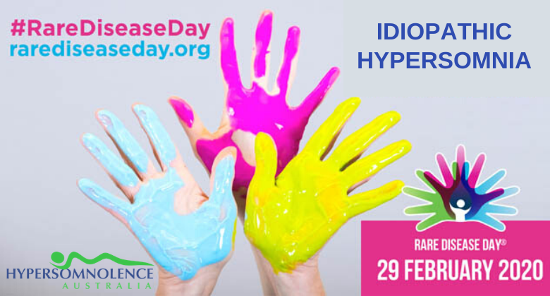 Hypersomnolence Australia. Idiopathic Hypersomnia. Rare Disease Day.