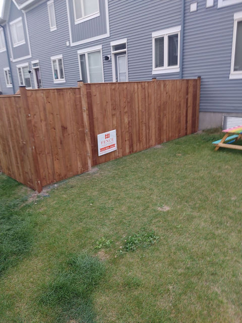 Wood Fence Sandwich Style 