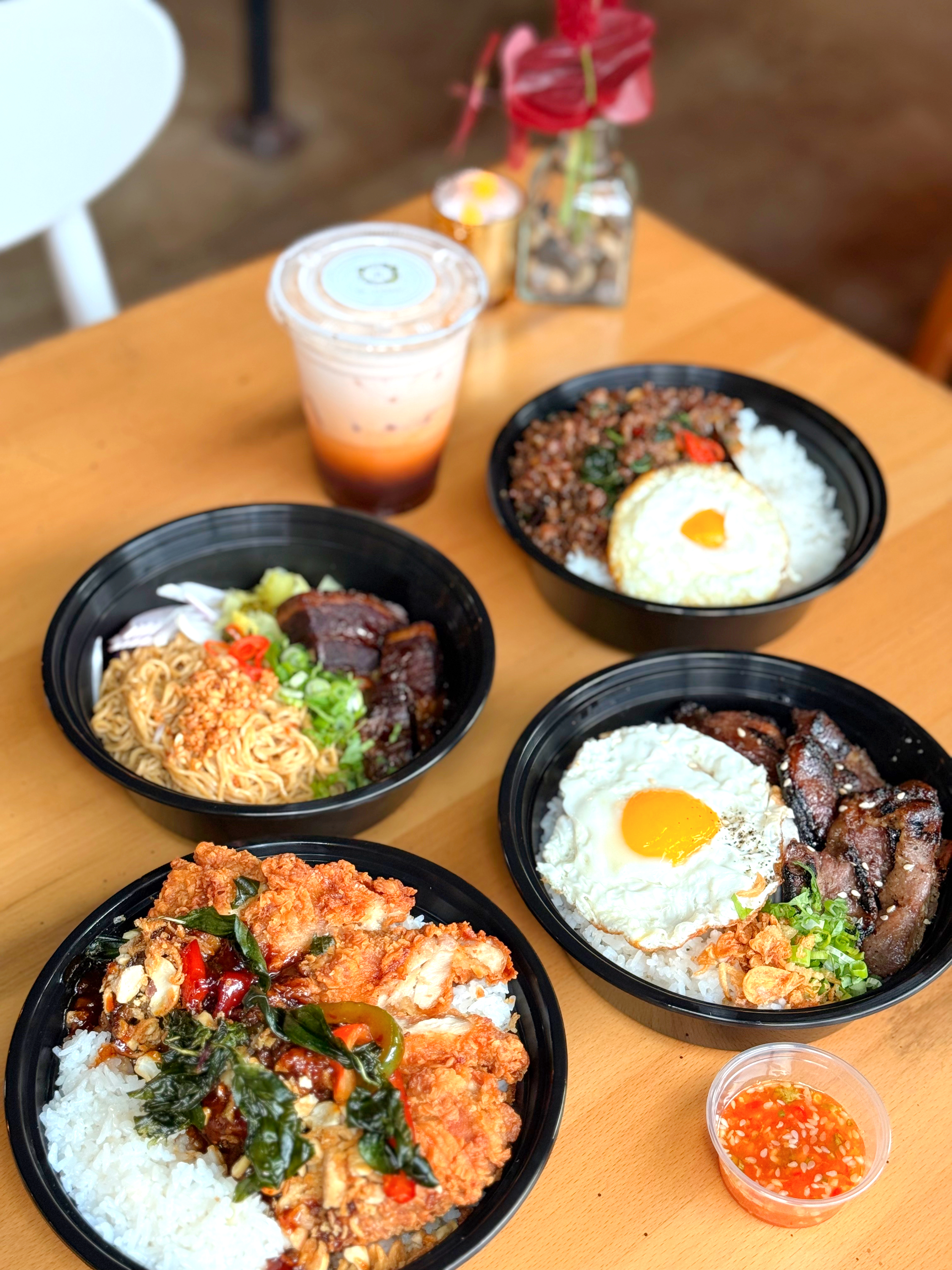 Arranged Food and Objects