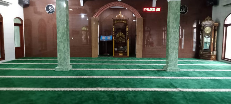 Pemasangan Karpet Masjid Turki grade a
