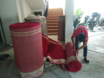 Karpet Masjid Yasmin merah