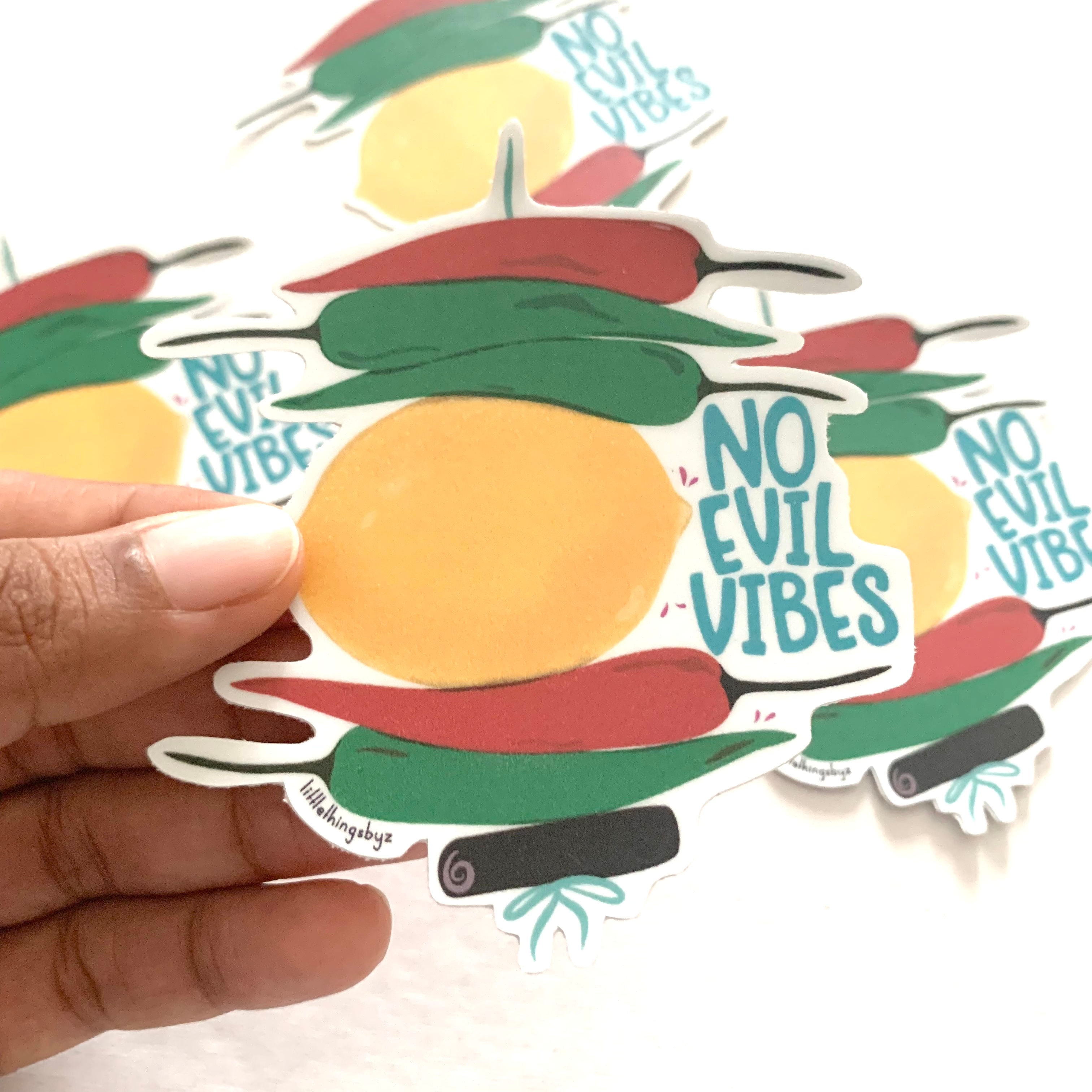 No Evil Vibes Vinyl Sticker