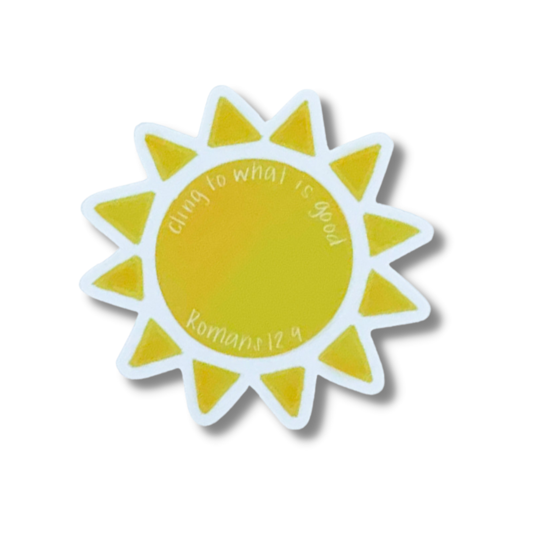 Cling to what is good sticker