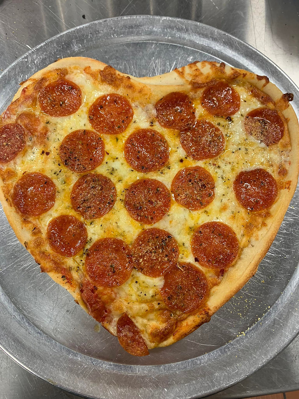 Heart Shape Pizza & Bottle of D&D Wines $25 Feb 1-15