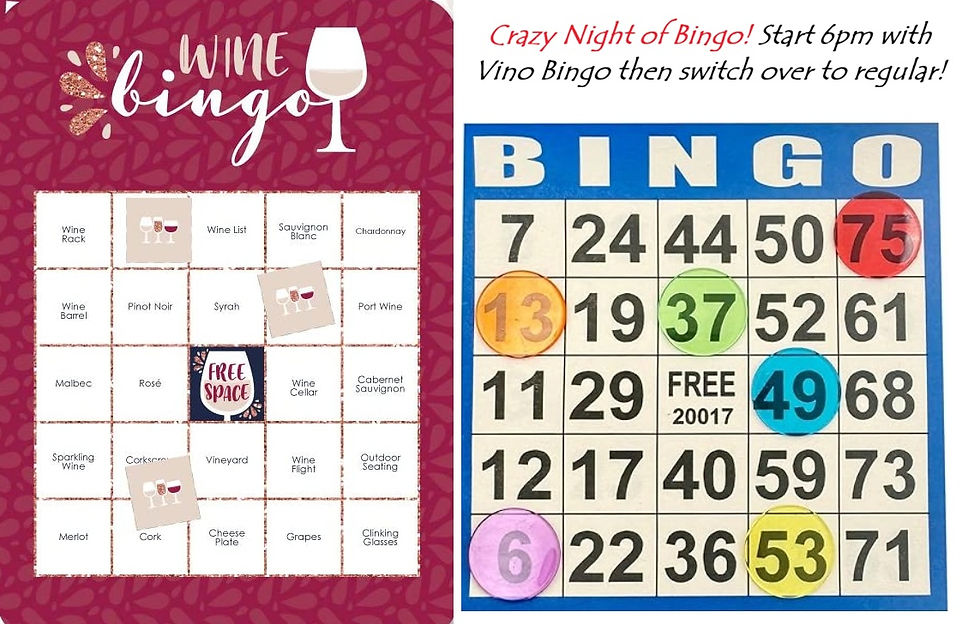 Vino Bingo is Back!