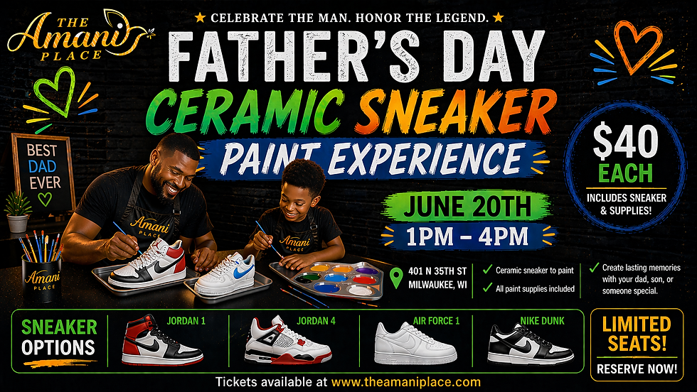 Kicks & Candles Presents: Father's Day Ceramic Sneaker Paint Experience