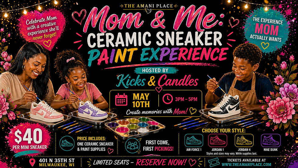 Kicks & Candles Presents: Mother's Day Ceramic Sneaker Paint Experience