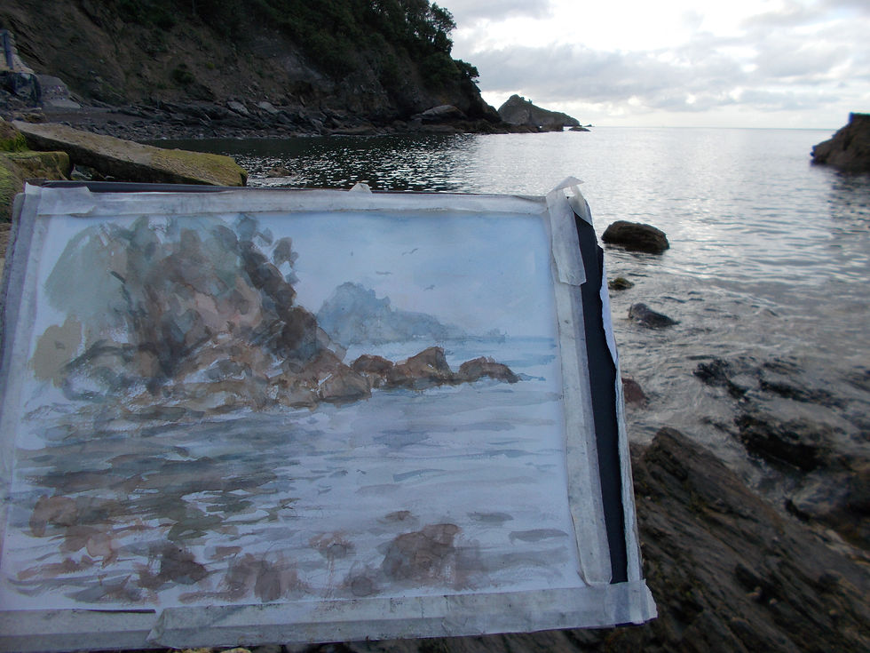 Thumbnail: Early Morning Rocks, Meadfoot Beach, Devon