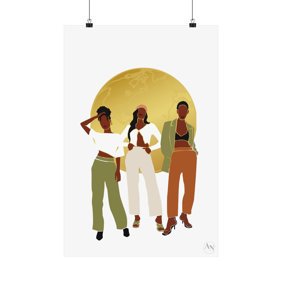 Thumbnail: Trio (White) | Matte Poster 