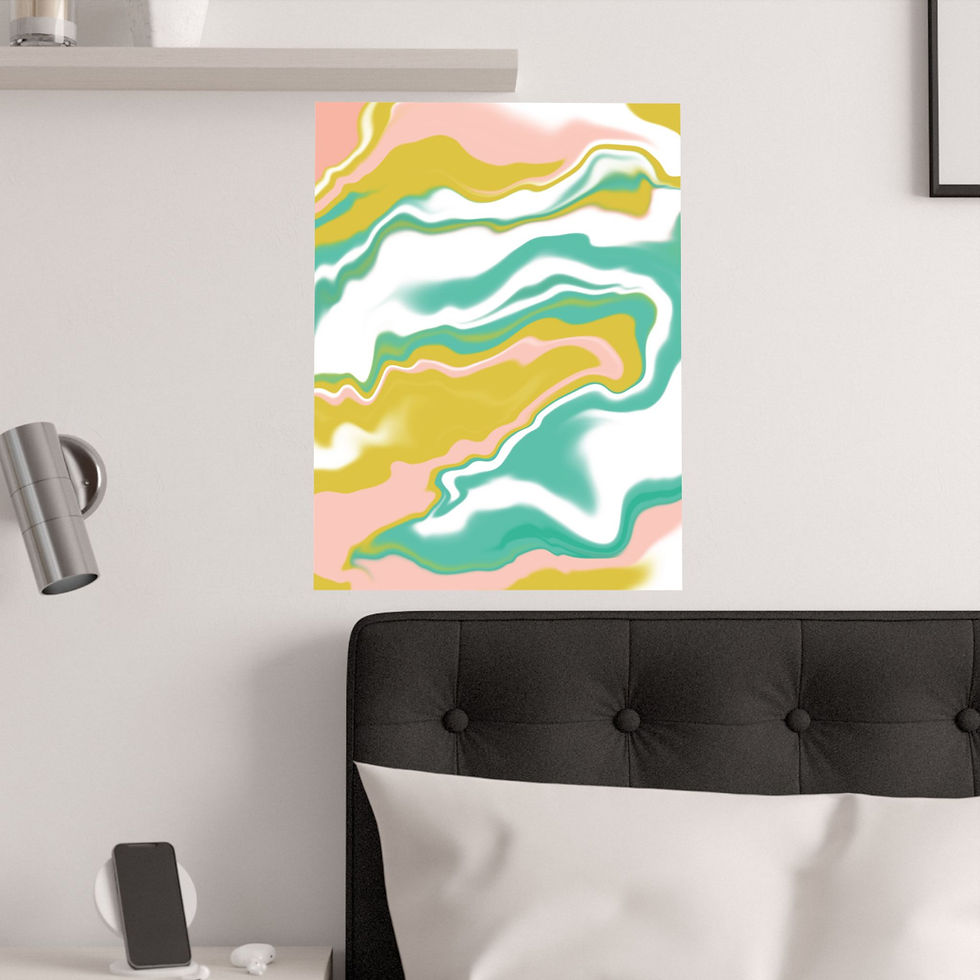 Thumbnail: Golden Sherbet | Satin Poster | Wall Art