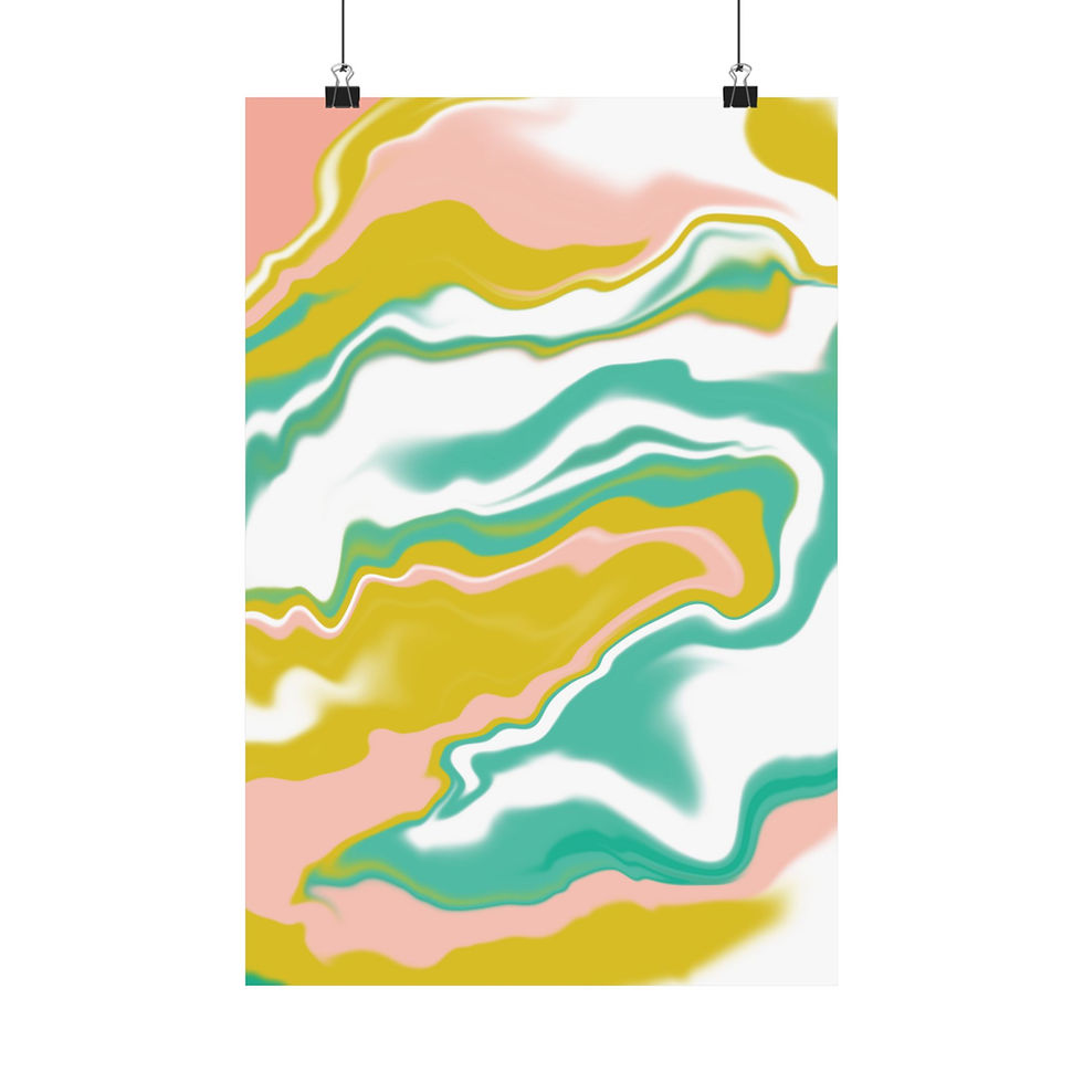 Thumbnail: Golden Sherbet | Satin Poster | Wall Art